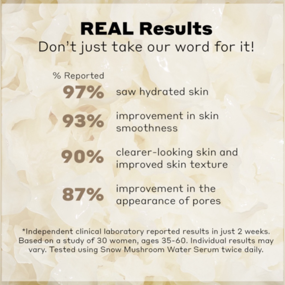 Snow Mushroom Water Serum. A dropper-full is enough hydration to your complexion - Picture 2 of 2